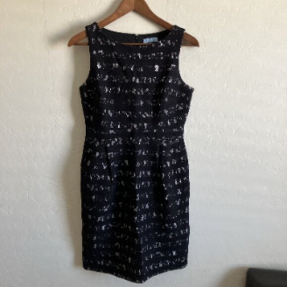 Cynthia Rowley Dress Womens 4 Sleeveless Fitted Pencil Sheath Lacy Formal Black - Picture 1 of 12